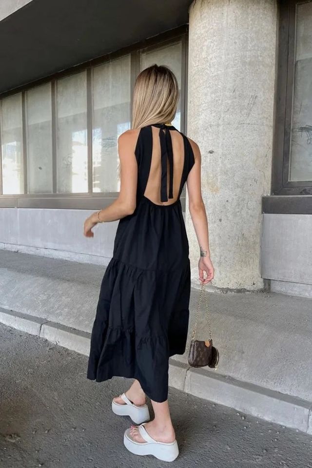 Black Halterneck Dress