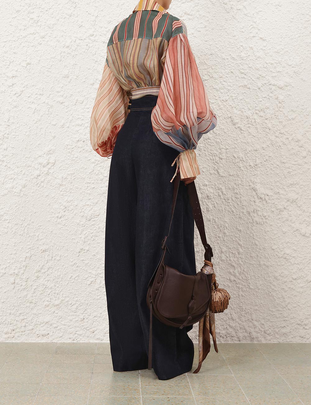 Rebel Stripe Sash Blouse
