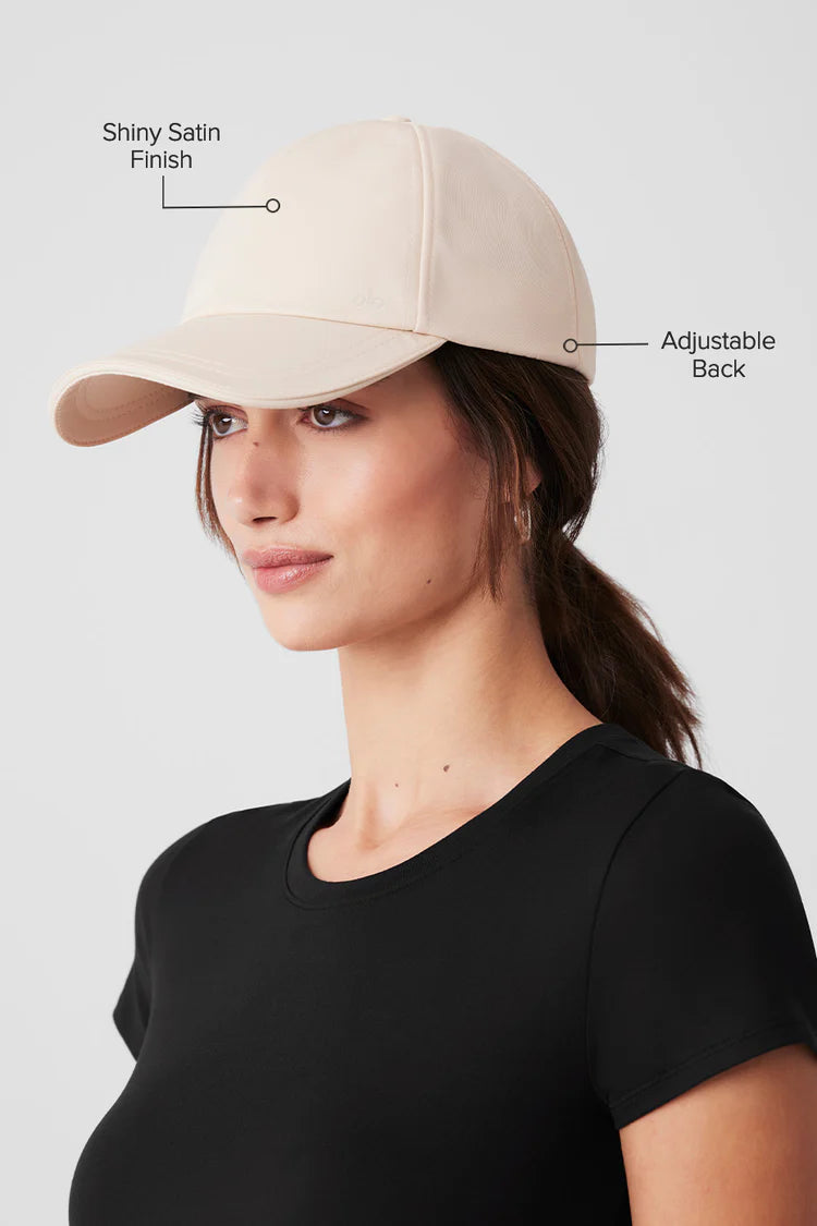 Satin Off Duty Cap - Cream