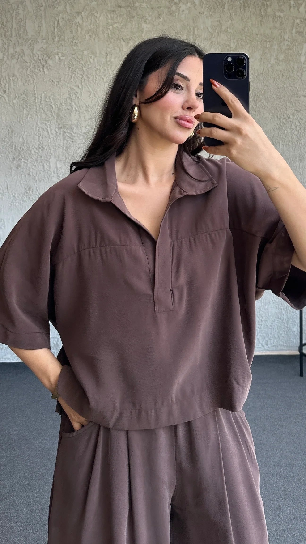 Polo Lounge Set Brown