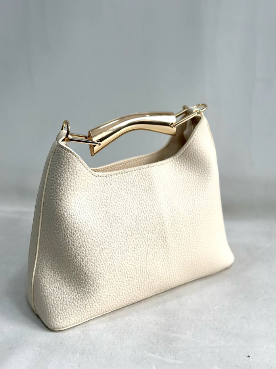 Cream Luxe Convertible Handbag
