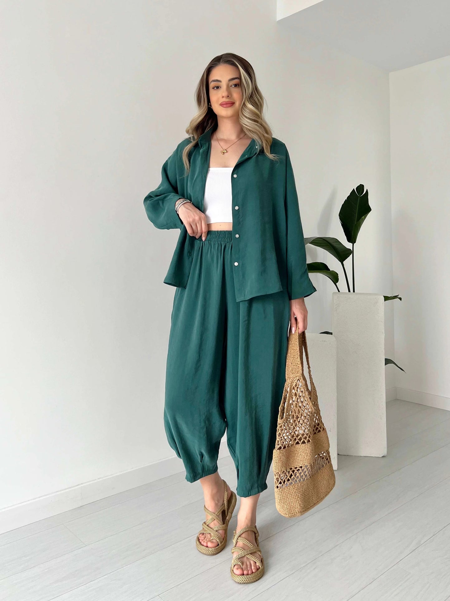 Tencel Modal Fabric Set Emerald