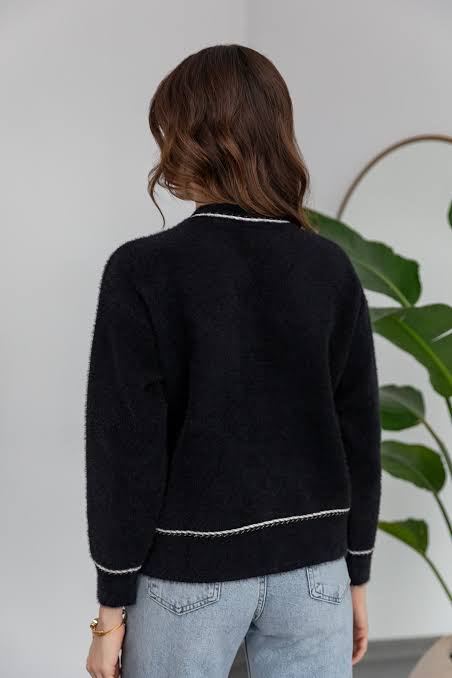 Premium Black Chanel Inspired Cardigan