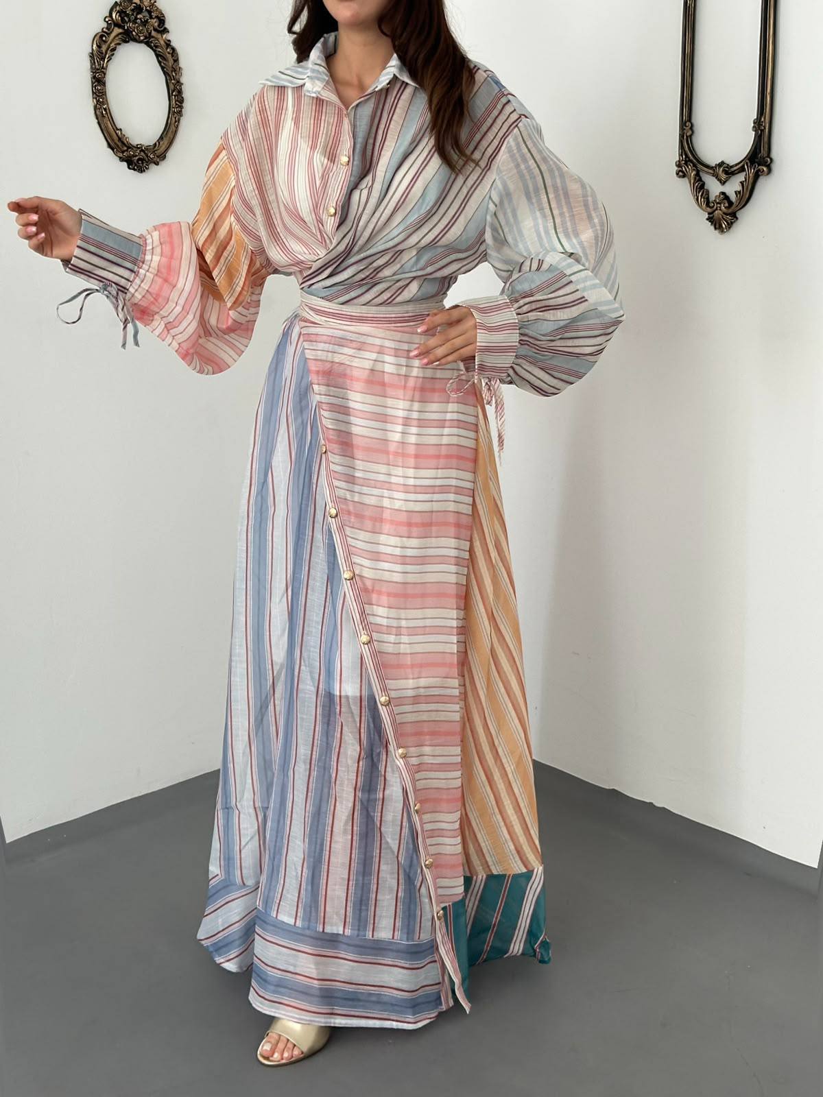 The Solene Stripe Maxi - 10 Day Delivery Period