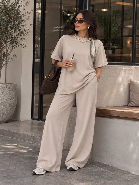 The Everyday Luxe Lounge Set | Oatmeal