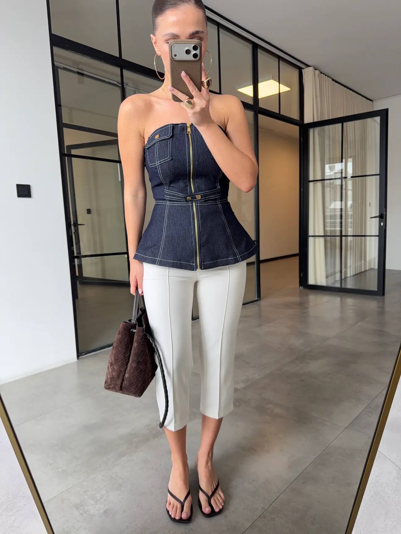 Tailored Capri Pants White