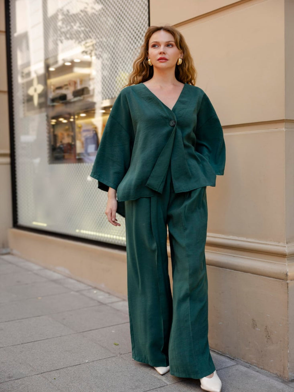 Emerald Green Tencel Co‑Ord Set