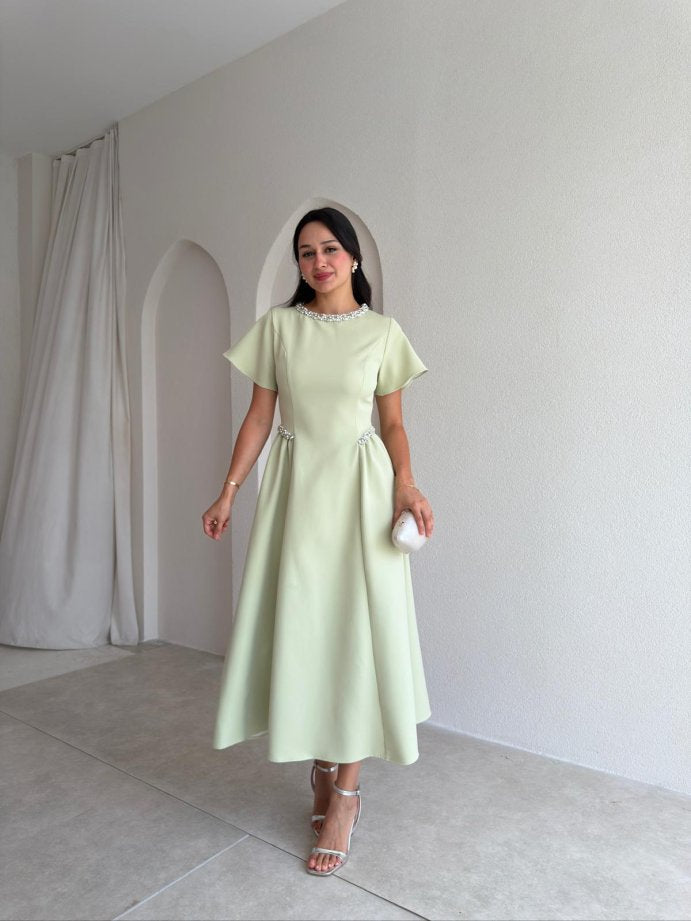 The Seraphina Dress Mint Cream