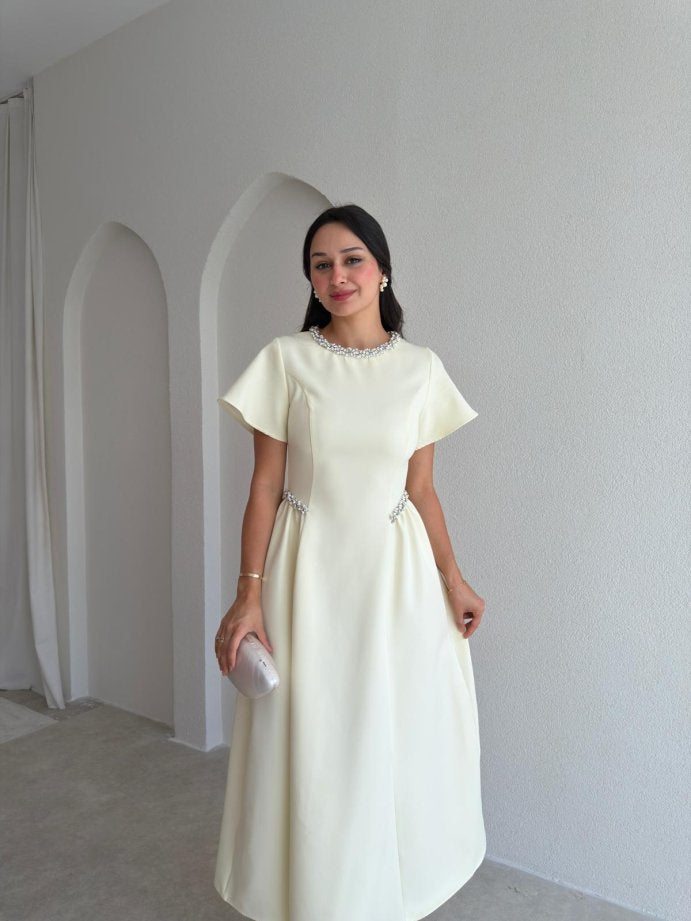 The Seraphina Dress Butter Yellow