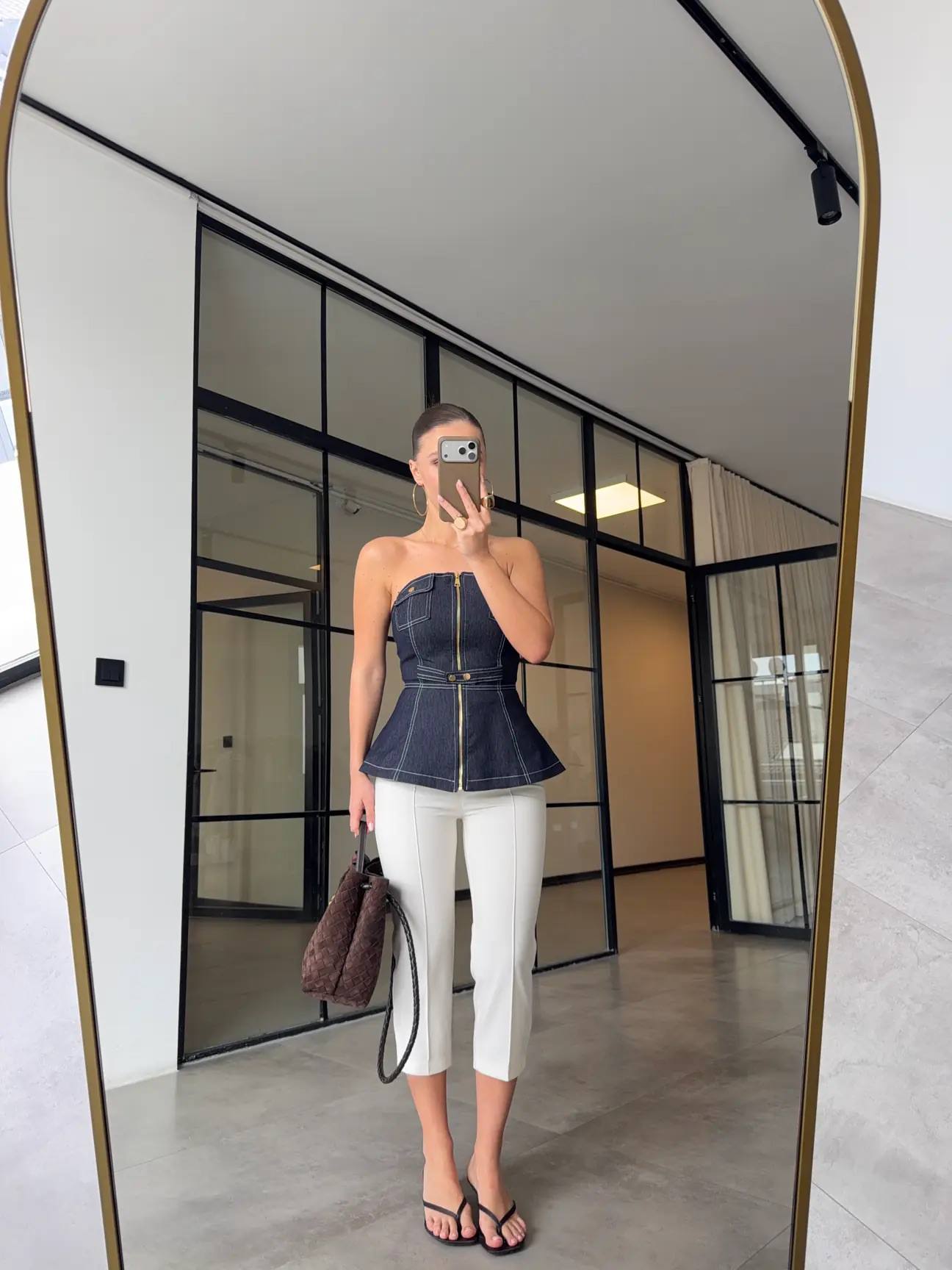 Tailored Capri Pants White