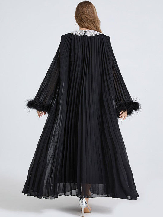 The Nocturne Pleated Maxi Dress - STD Size