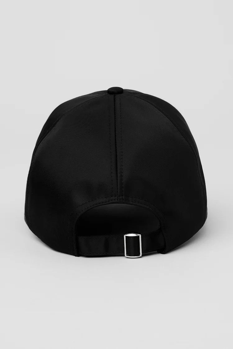 Satin Off Duty Cap - Black