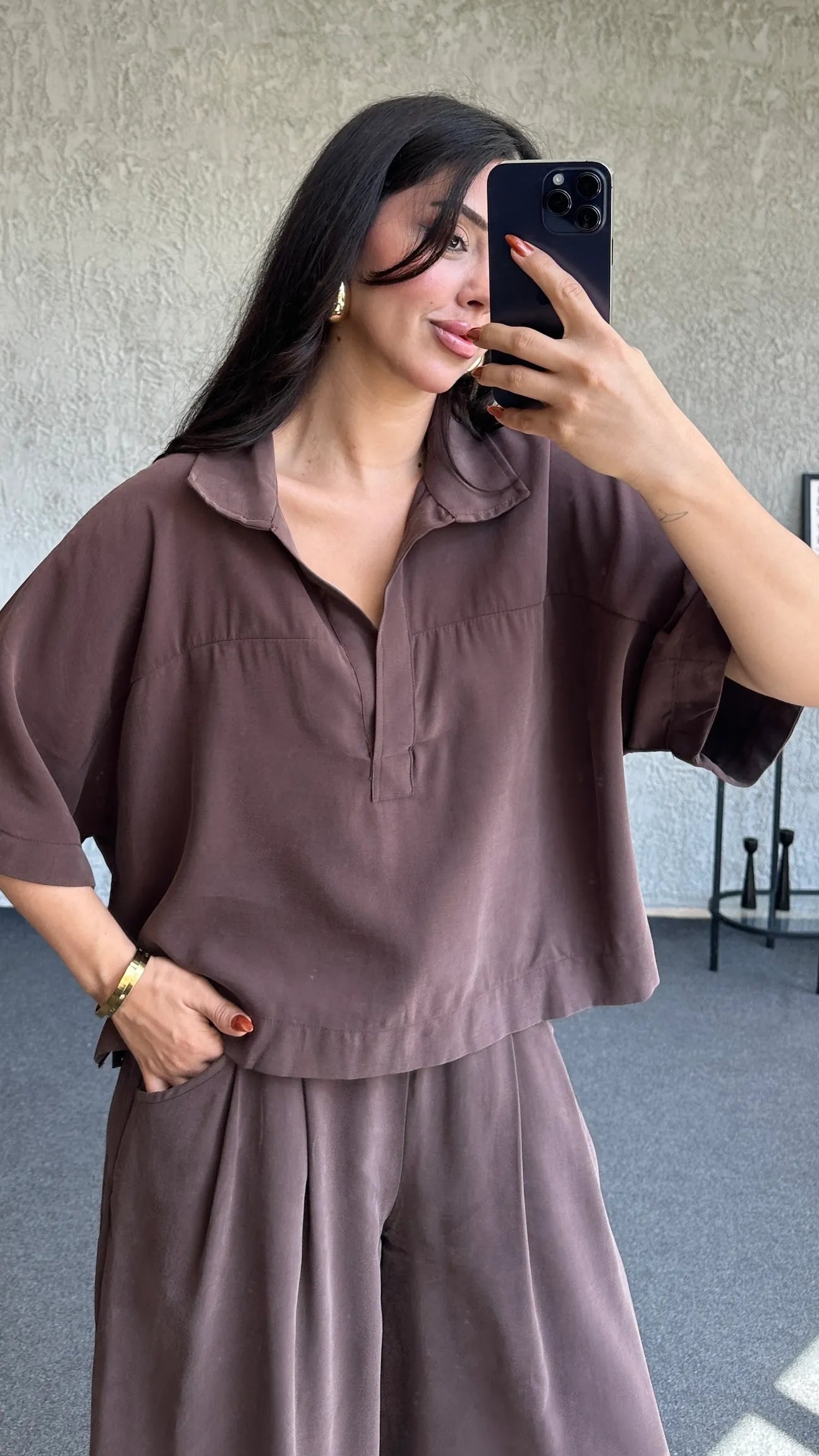 Polo Lounge Set Brown