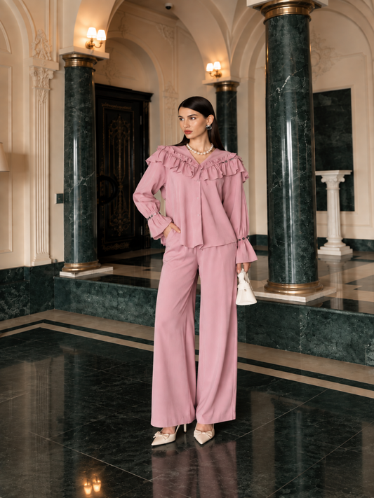 The Camille Cotton Set Pink