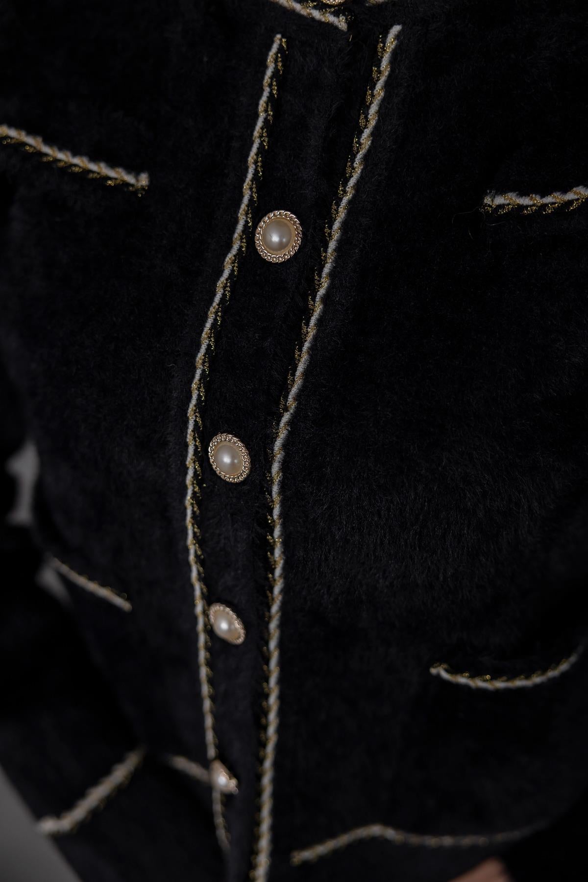 Premium Black Chanel Inspired Cardigan