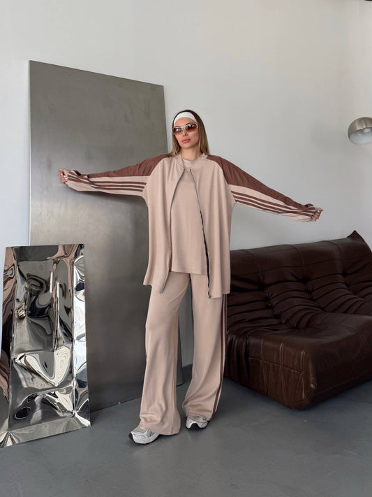 Aero Lounge 3 Piece Set Caramel