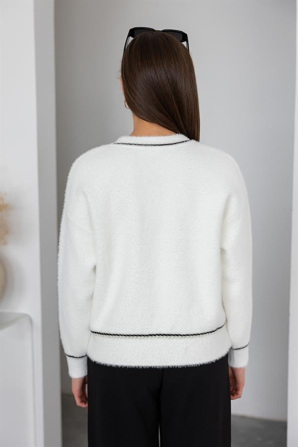 Premium White Chanel Inspired Cardigan