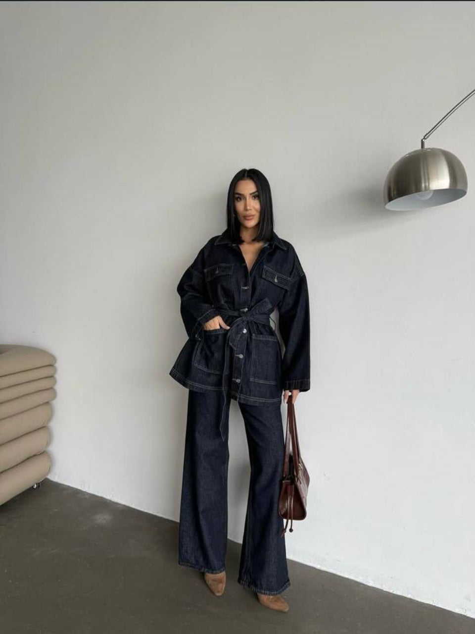 Viral Denim Utility Co Ord