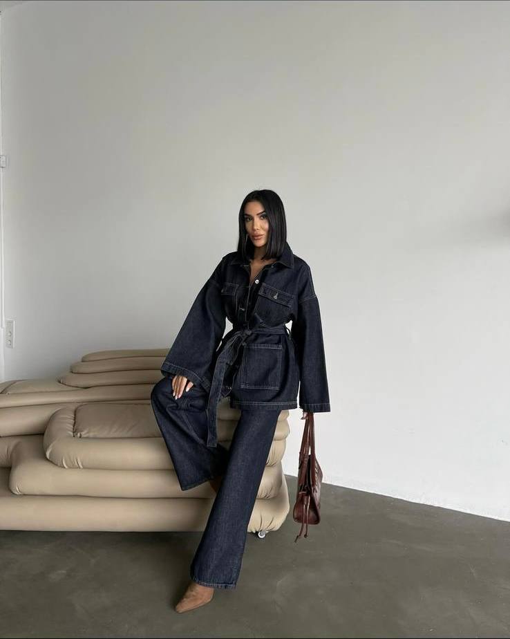 Viral Denim Utility Co Ord