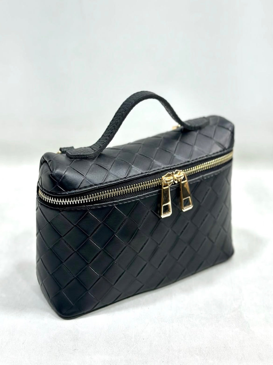 Black Braided Beauty Convertible Handbag