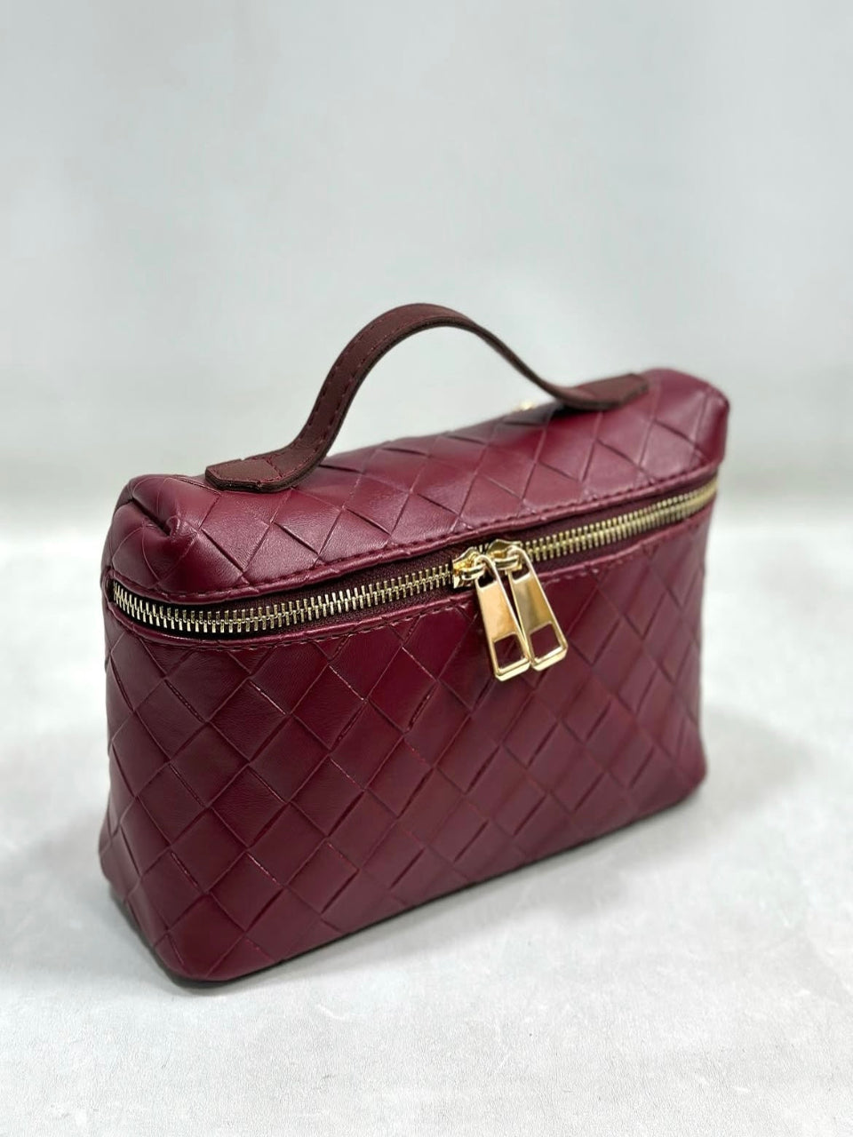 Bordeaux Braided Beauty Convertible Handbag