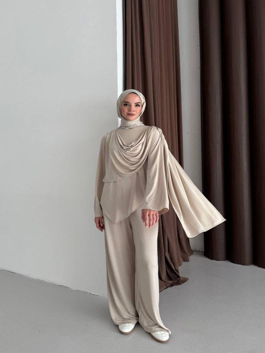 The Serene Drape Modal Set Stone