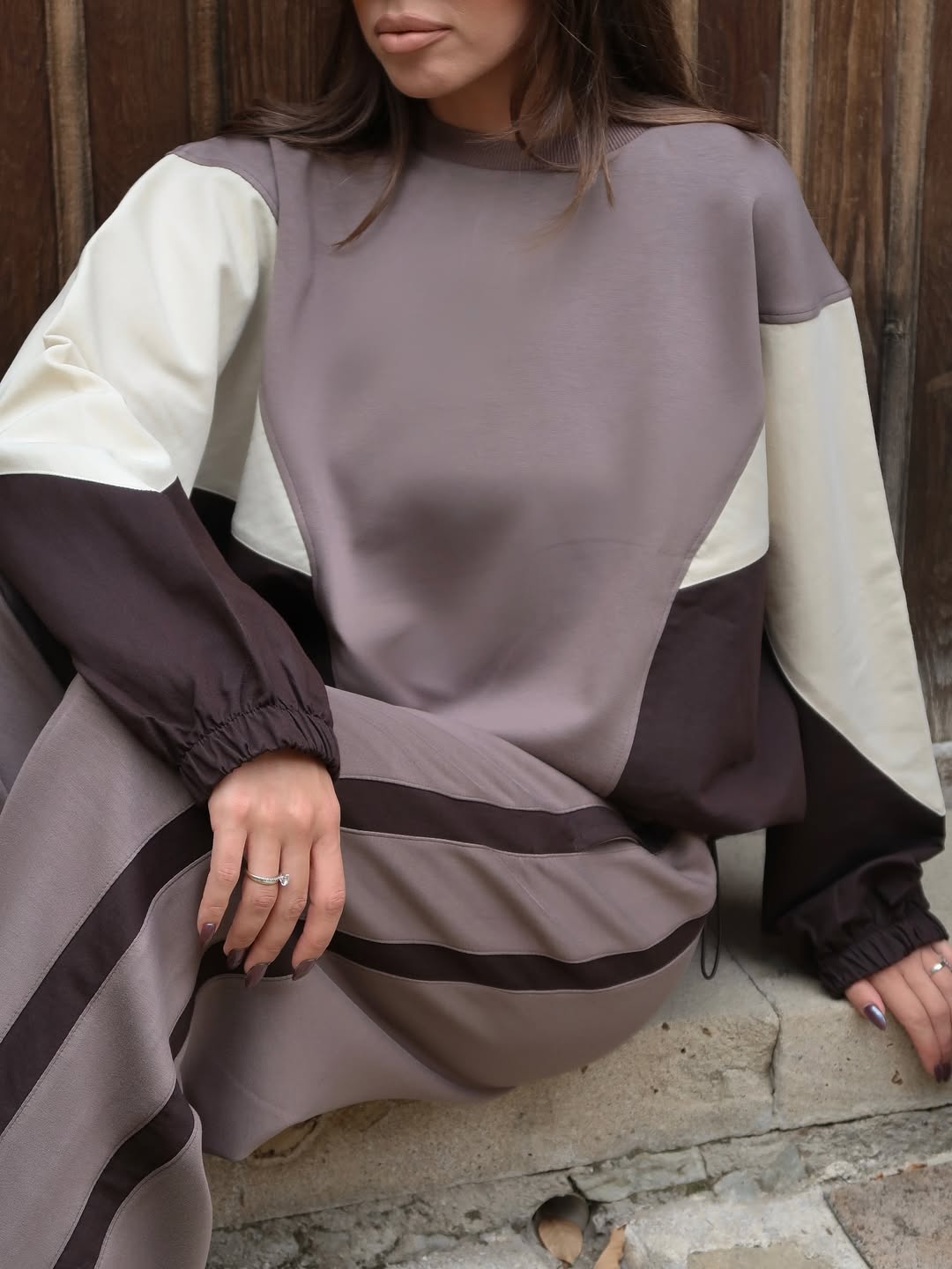 Mocha Contrast Lounge Set