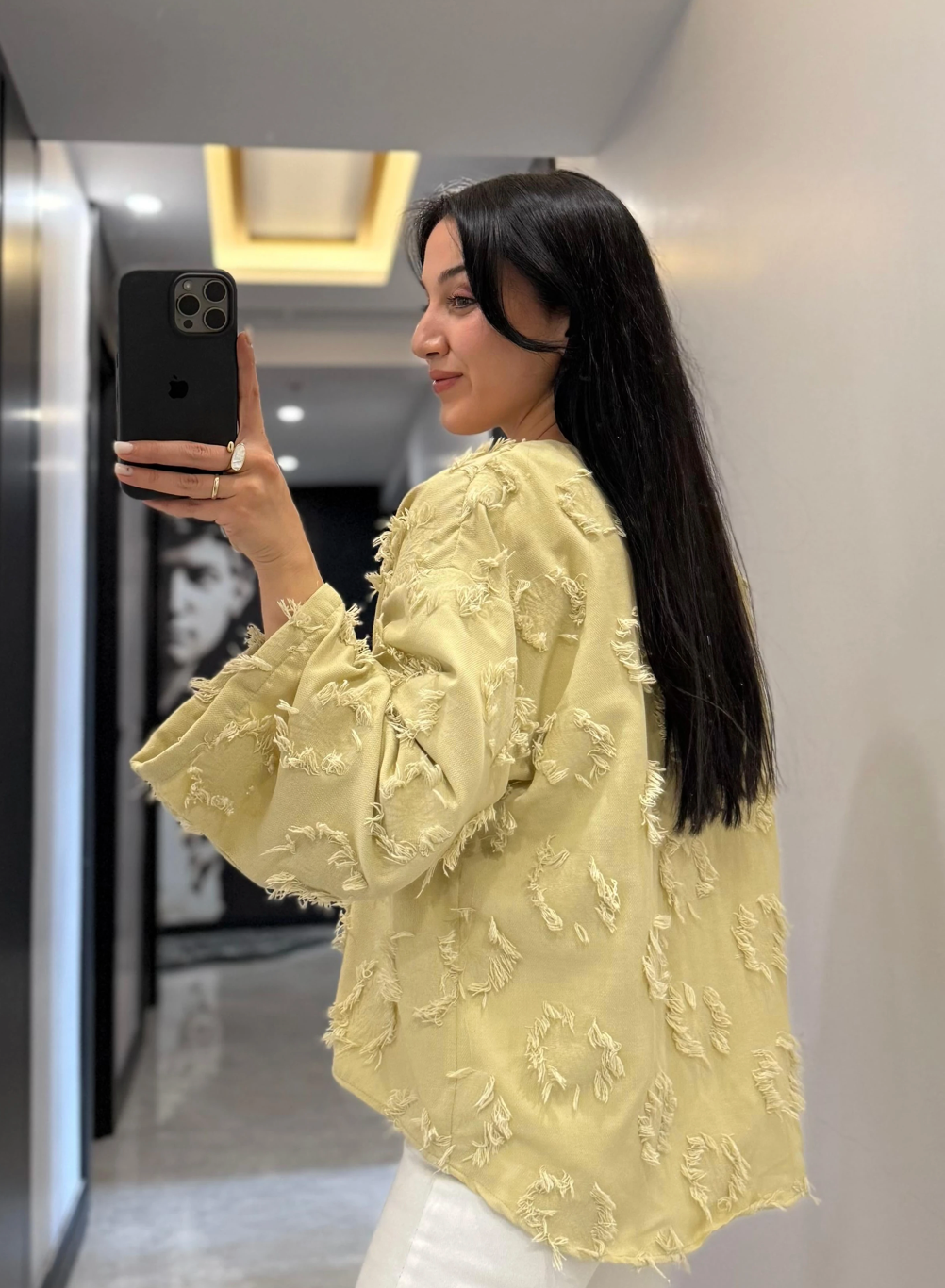 Textured Avocado Tie Up Set