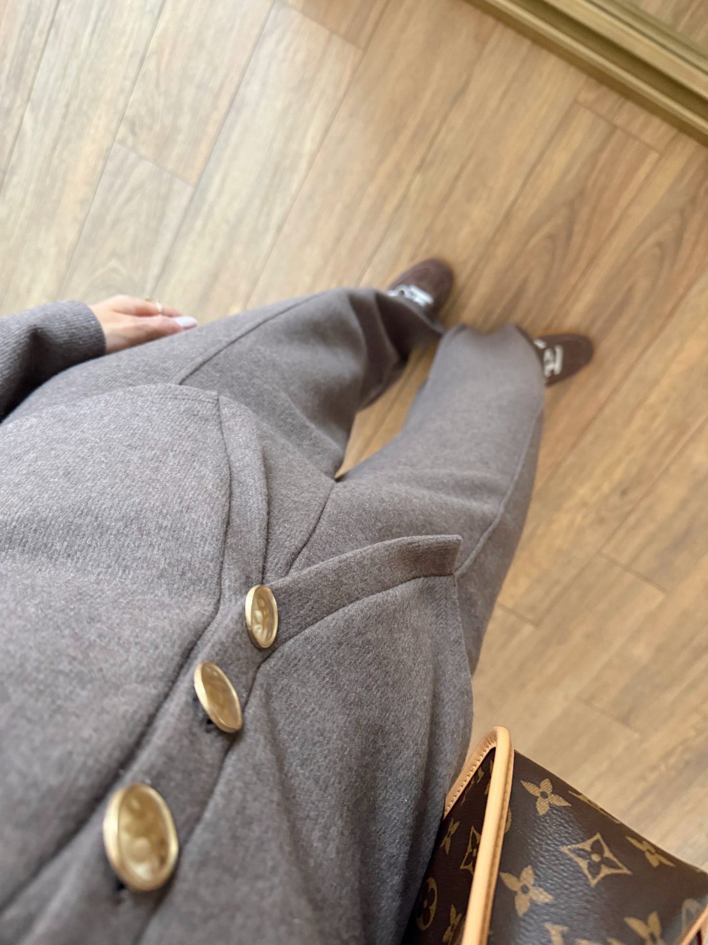 Mocha Luxe Button Co-Ord Set