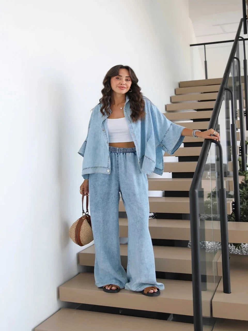 Soft Washed Denim Set