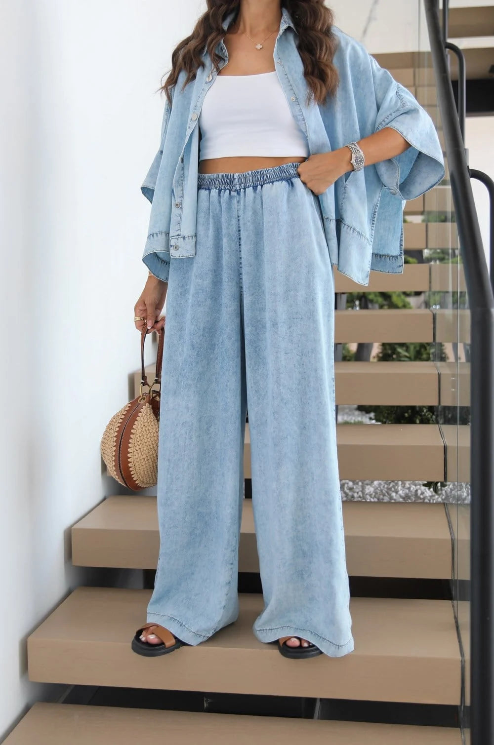 Soft Washed Denim Set