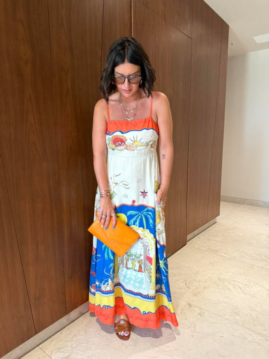 Amalfi Story Printed Maxi Dress