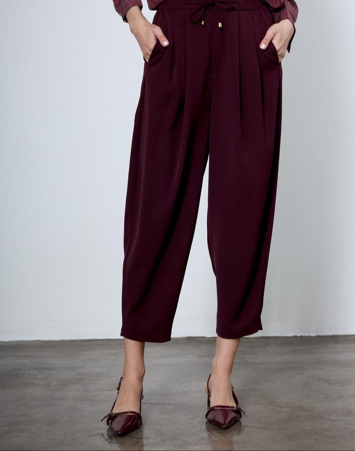 Silky Deep V-Neck Co-Ord Set