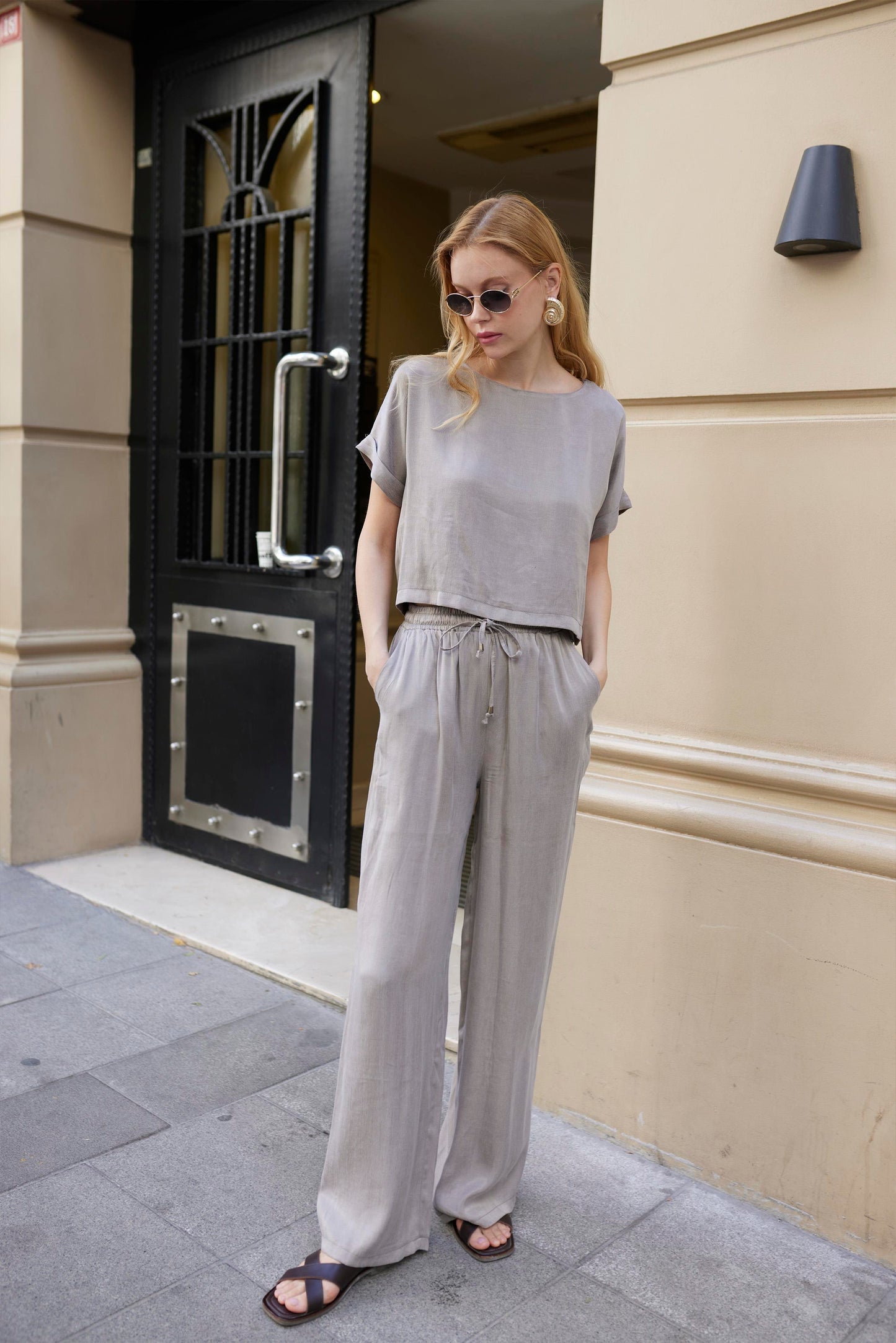 Silk-Textured Premium Set Beige