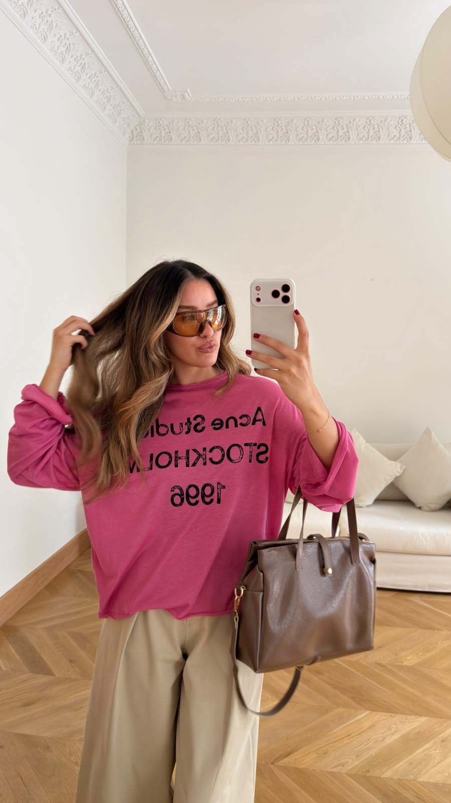 Stockholm Pink Statement Tee STD (10 day waiting period)