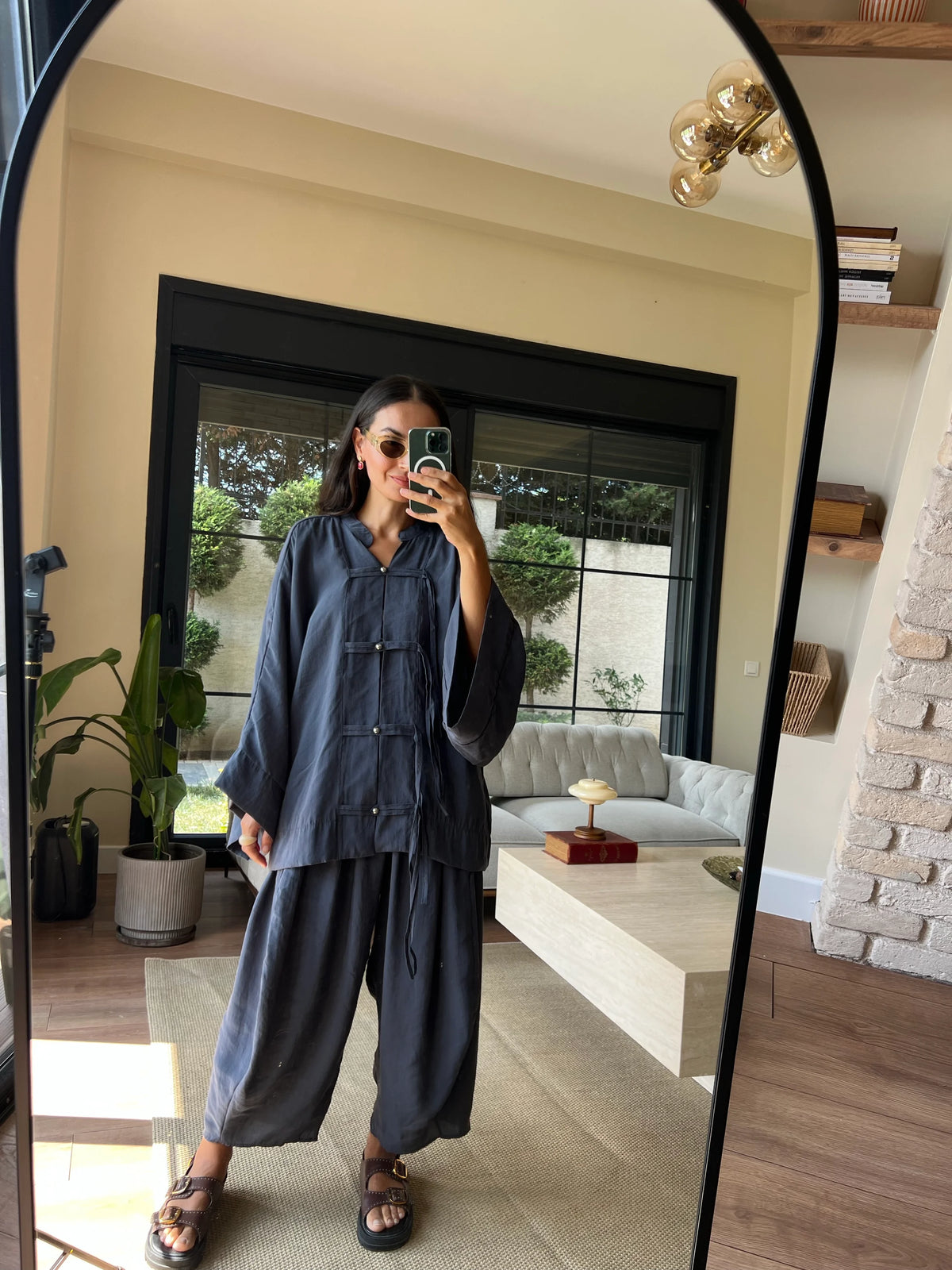 Sakura Co-Ord Anthracite - STD Size