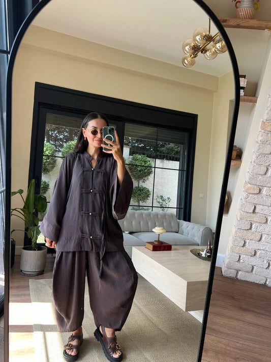 Sakura Co-Ord Brown- STD Size