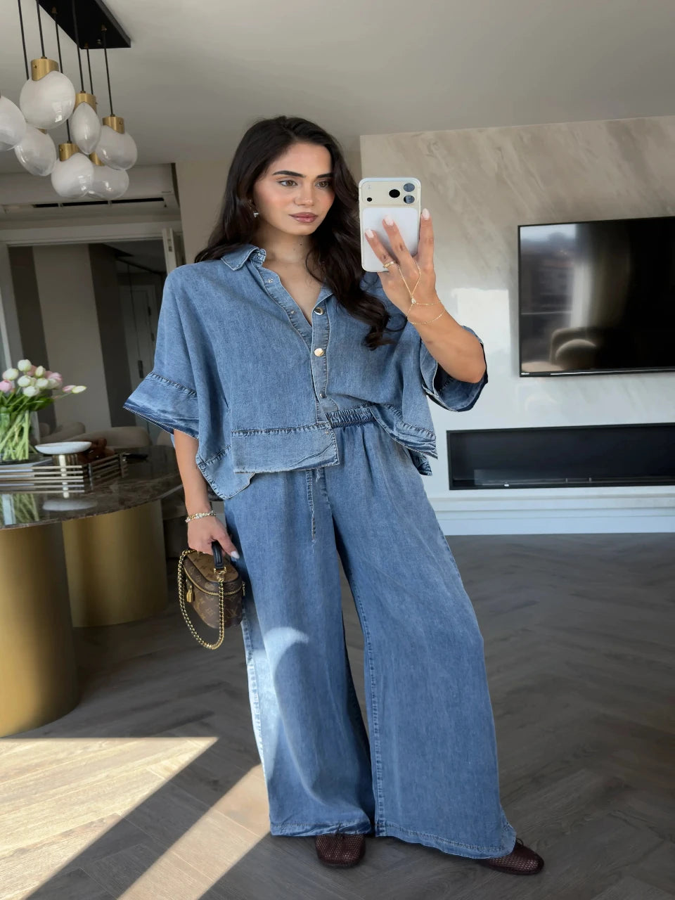 Thea Tencel Denim Set