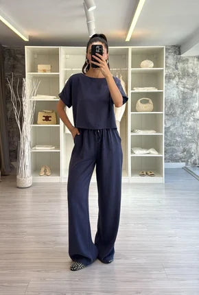 Silk-Textured Premium Set Blue