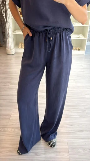 Silk-Textured Premium Set Blue