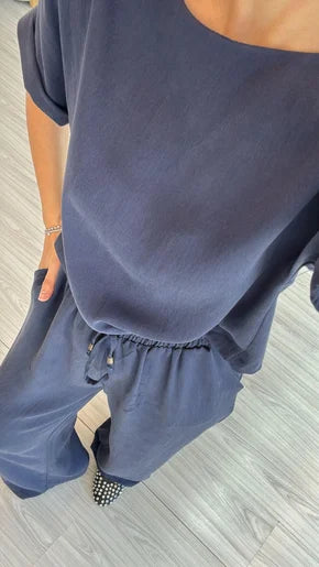 Silk-Textured Premium Set Blue