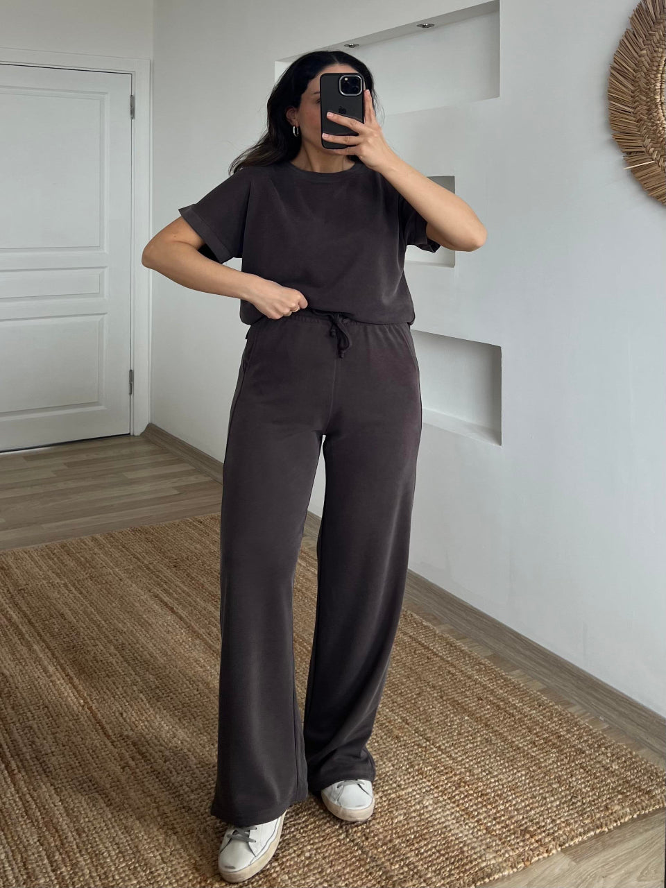 Essential Modal Lounge Set Brown