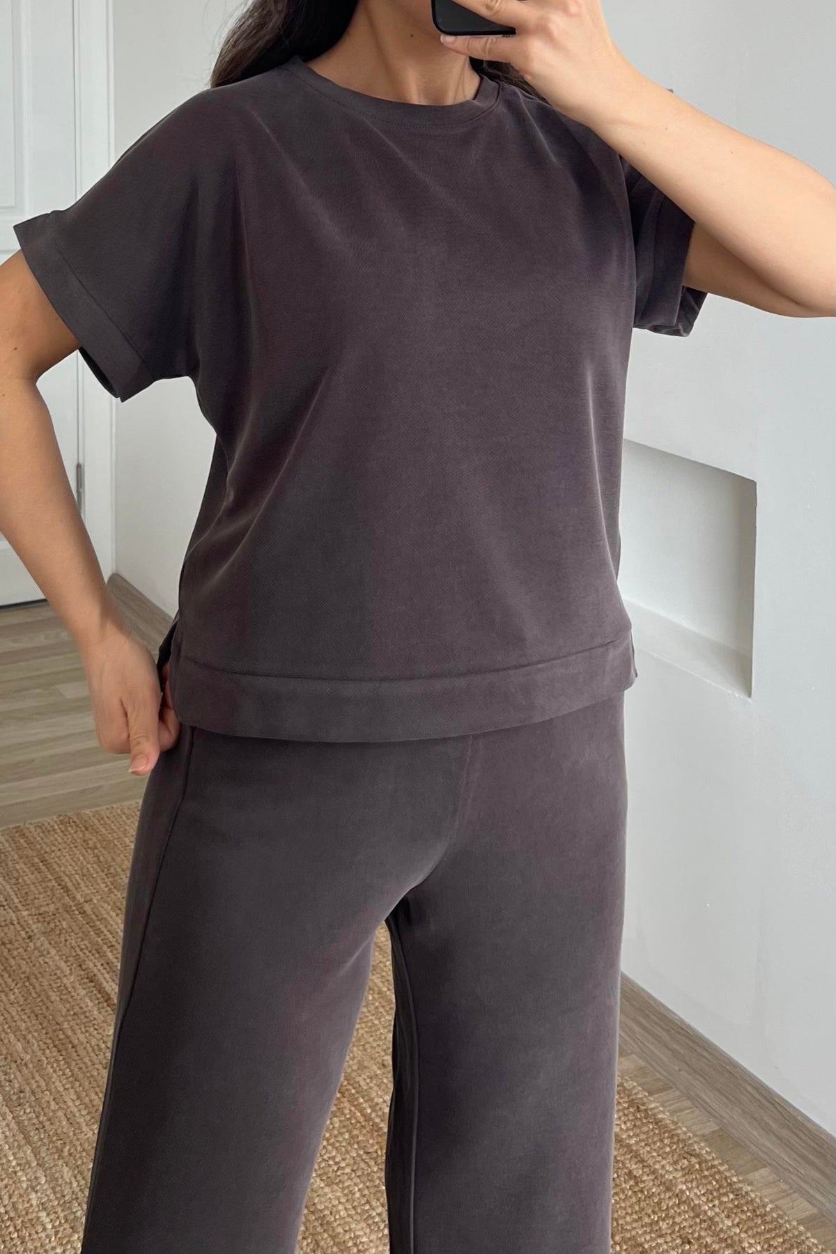 Essential Modal Lounge Set Brown