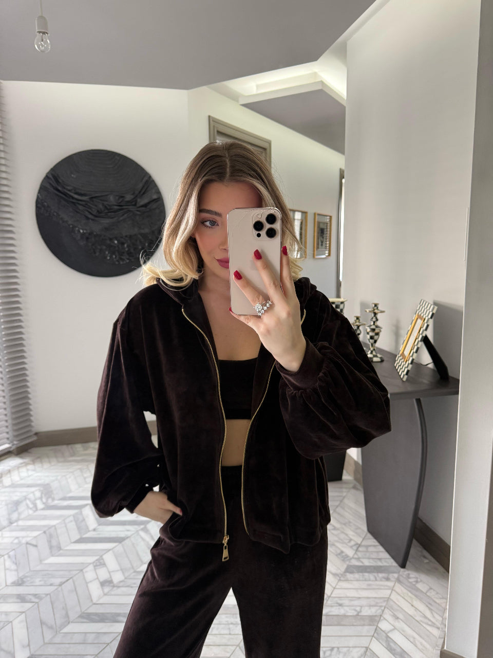 Chocolate Velvet 3 Piece Set