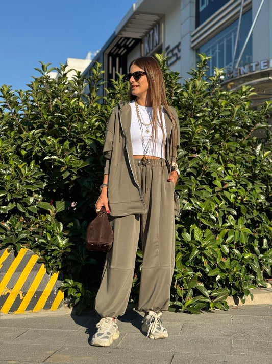 Urban Drift Lounge Set Olive