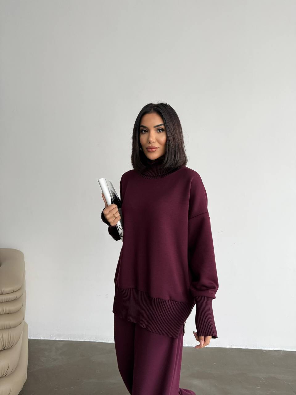 Burgundy Modal Comfort Set