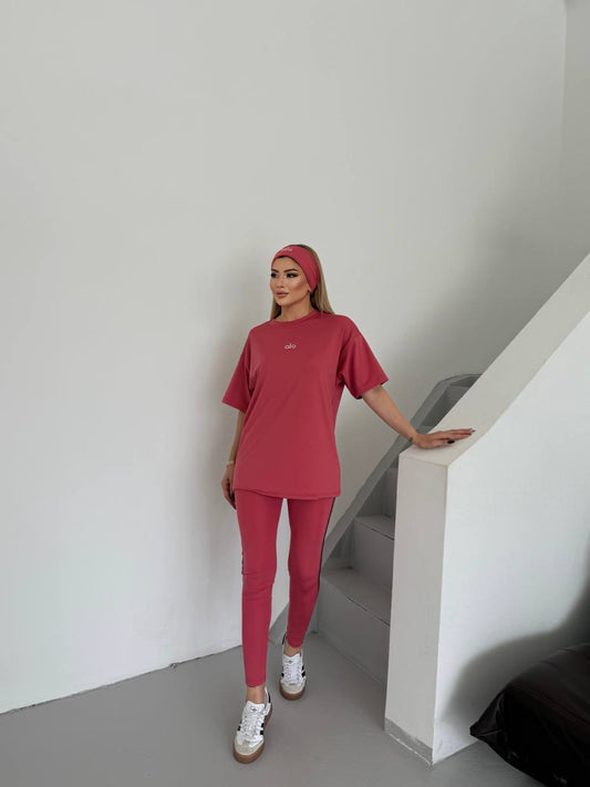 New Yoga Set Dusty Red - PREORDER NOW (20 DAY DELIVERY)