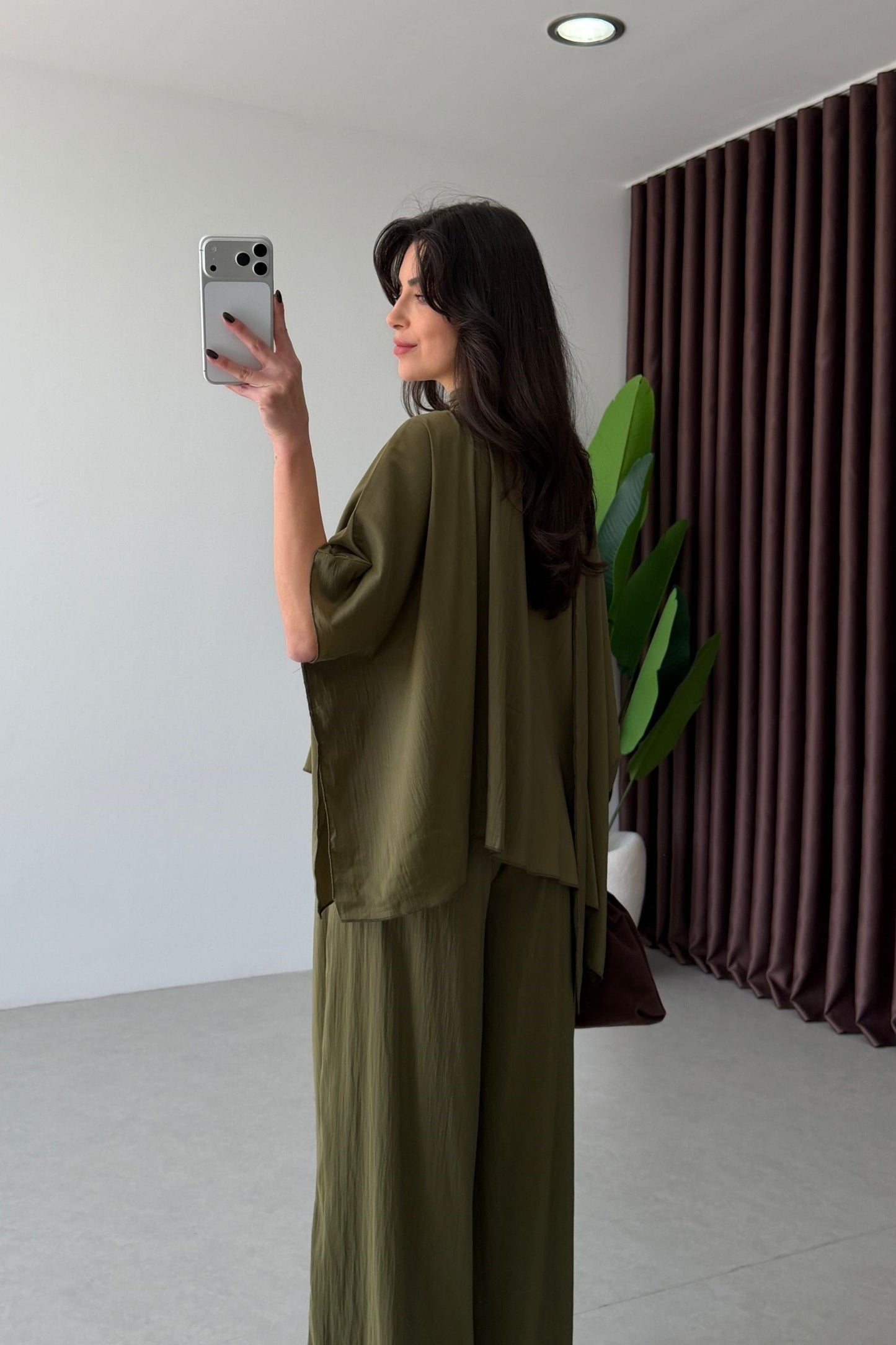 Élan Scarf Drape Set Sage