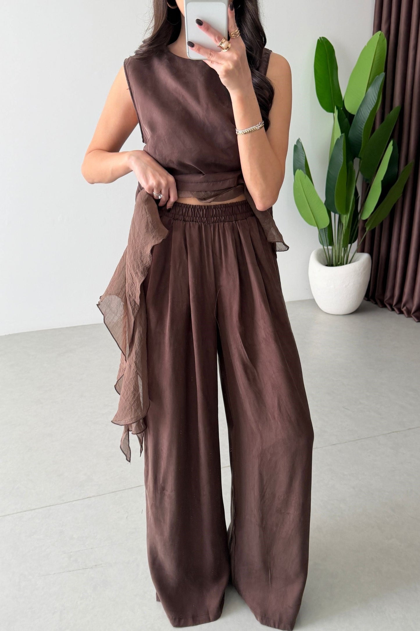 Sienna Cascade Set Brown