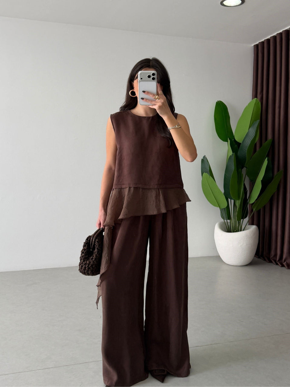 Sienna Cascade Set Brown